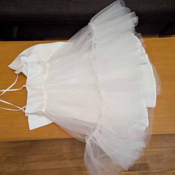 Hutch Dramatic Bow Tulle Mini Dress Size 2 - Picture 4 of 4